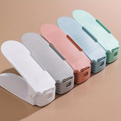Adjustable Storage Shoe Racks 12pcs Plastic Shoes Organizer for Home