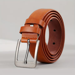 Men's PU Leather Edged Belt