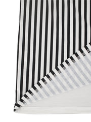  Colorblock Striped Short Sleeve Dress