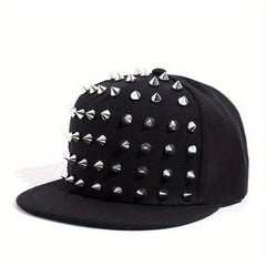 Hip Hop Rivet Snapback Hat Unisex Punk Baseball Cap Sunshade Couple Dad Hats
