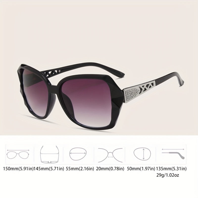 Large Butterfly Sunglasses For Women Oval UV400 Sun Shades Glasses