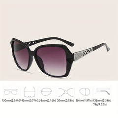 Large Butterfly Sunglasses For Women Oval UV400 Sun Shades Glasses
