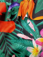Toddler Girls Tropical Flowers One Piece Swimsuit