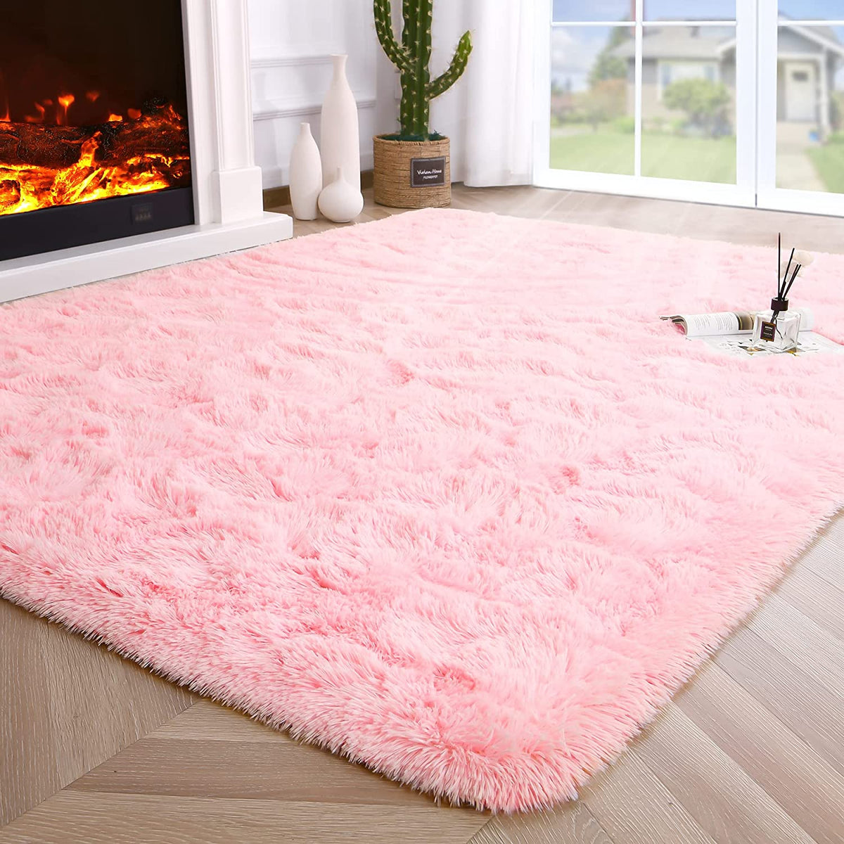 Plush Fabric Floor Mat Area Rug Carpet 200x280cm