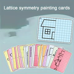 Cartoon Grid Symmetrical Drawing Graphics for Kids