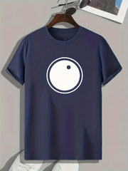 Geometric Pattern Print Men's Sports T-Shirt - Comfy & Stylish