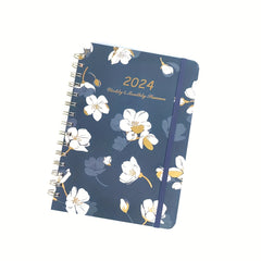 24 Years 12 Months Creative Flower A5 Weekly Plan Coil Book