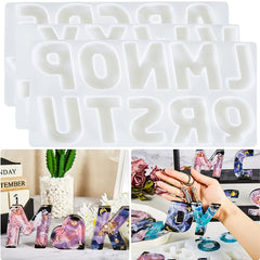 Large Reversed Alphabet Resin Molds Silicone Mold Set