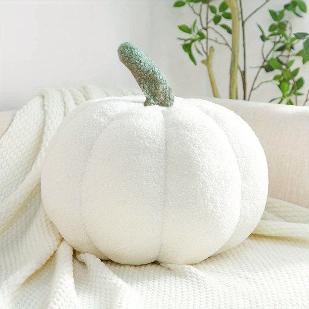 3D Pumpkin Shaped Plush Pillow for Halloween & Thanksgiving