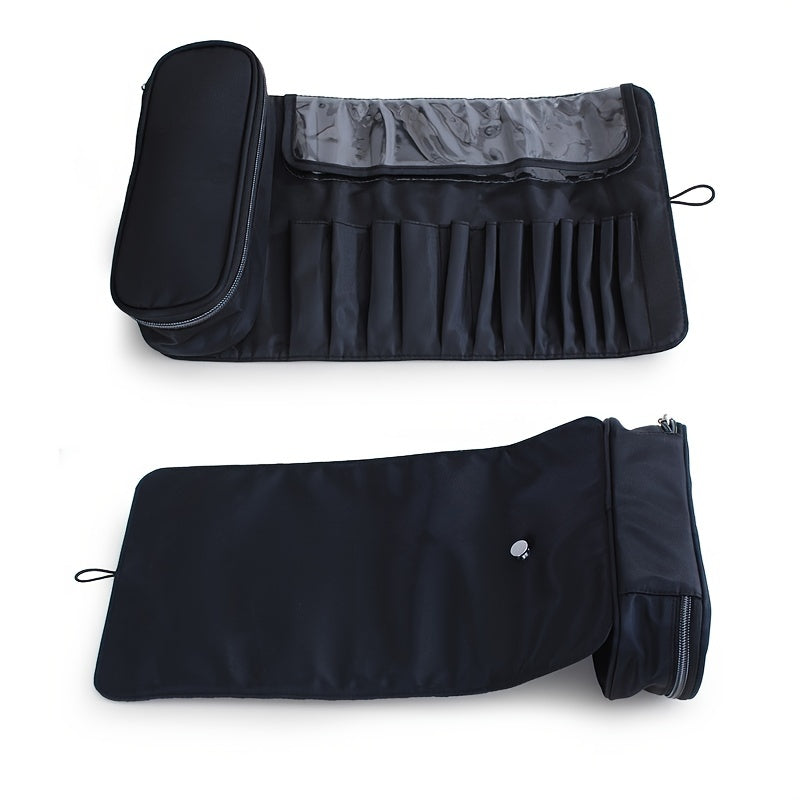 Cosmetic Organizer Roll Up Bag Makeup Brush Storage
