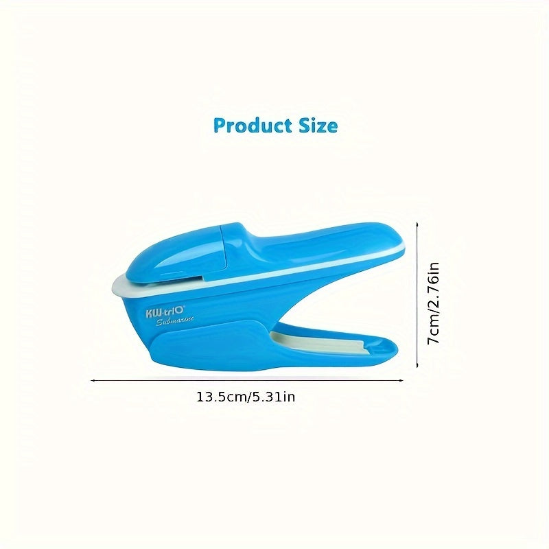 Portable Handheld Ergonomic Stapler Heavy Duty Mini Desk Nailless Stapler
