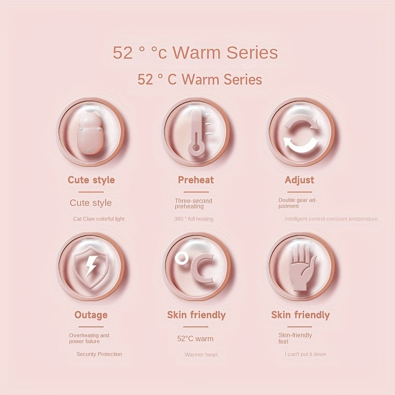 USB Hand Warmer Portable Hand Warming Device Quick Heat Warming