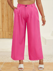  Women's High Rise Straight Suit Pants