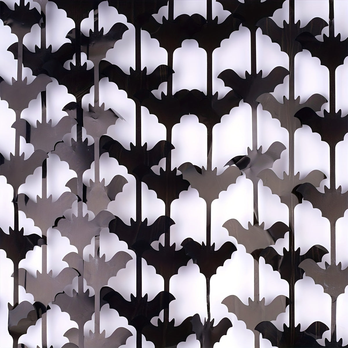 Halloween Bat Pattern Rain Silk Curtain Decoration