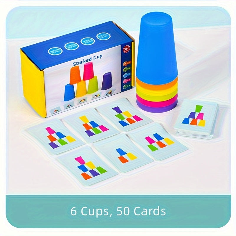 Cognitive Training Stacking Cups Game Sorting Puzzle