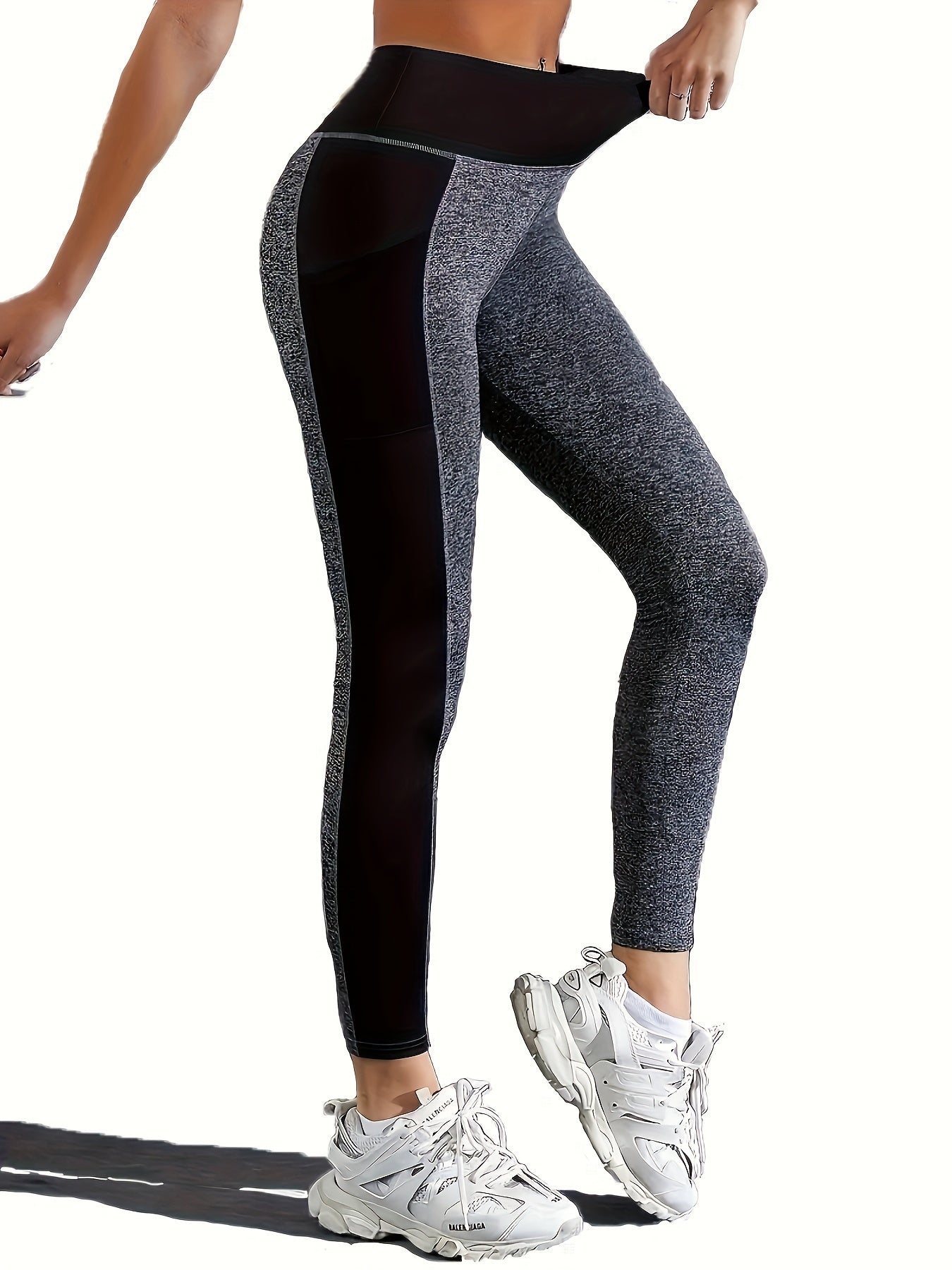 Mesh Pocket Yoga Pants Breathable Leggings