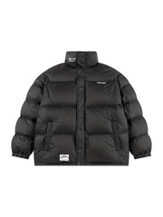 Men's Winter Jacket Stand Collar Padded Coat