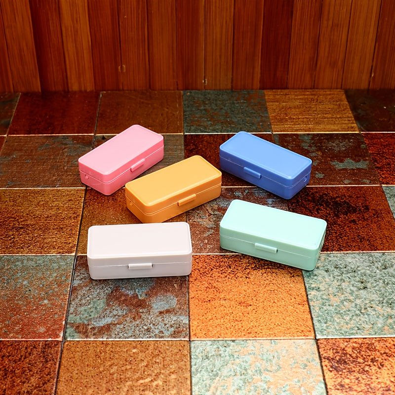 Colorful Plastic Desk Organizer for Dollhouse Play