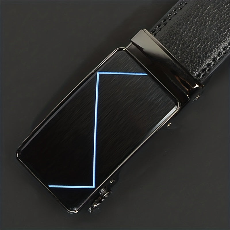 High Buckle Men's Belt Automatic Buckle Belt Business