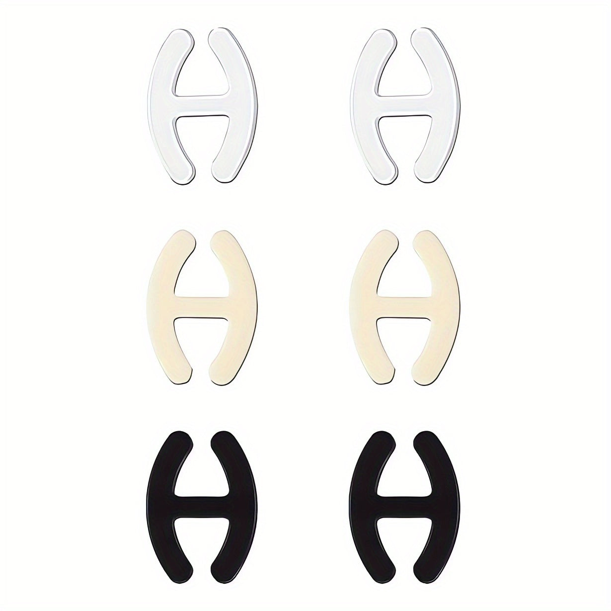 12pcs Invisible Bra Strap Clips Non-slip Buckles for Braless Look