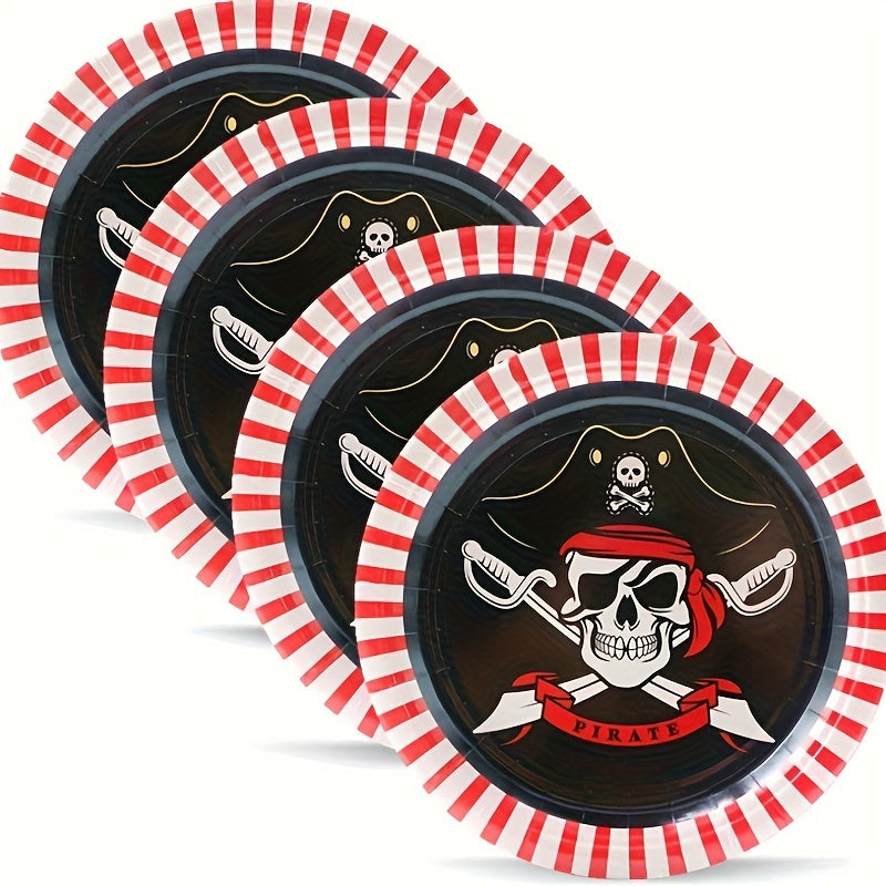 Pirate Party Supplies Set 20pcs Plates and Napkins