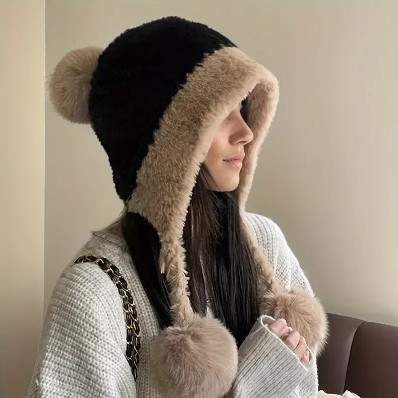 Women's Winter Hat Fleece Lined Ribbed Beanie for Christmas