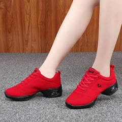 Arch Support Non Slip Dance Shoes Mesh Breathable Comfortable Woven Shoes