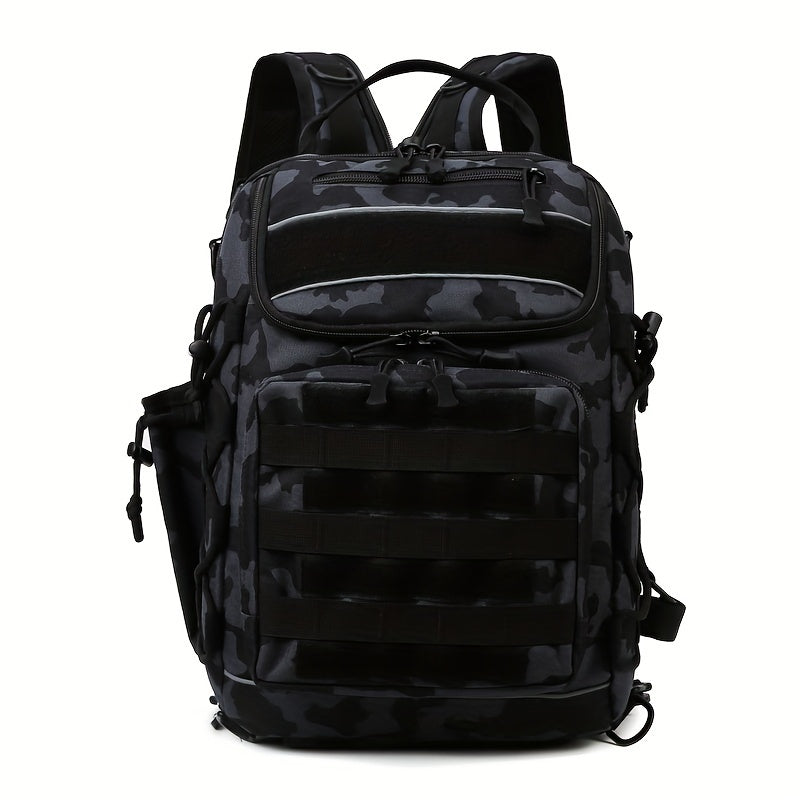 Large Capacity Fishing Backpack Water Resistant Tackle Box Storage Bag