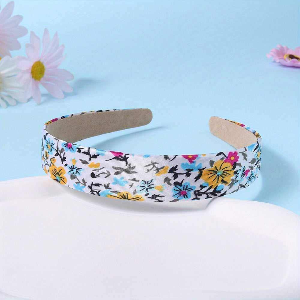 Floral Headband Wide Brim Plum Blossom Head Hoop Hair Accessories