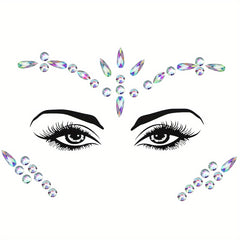 EYENICE Mermaid Face Jewels & Body Glitter Holographic Alien Costume