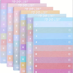 Rainbow To Do List Sticky Notes 50 Sheets