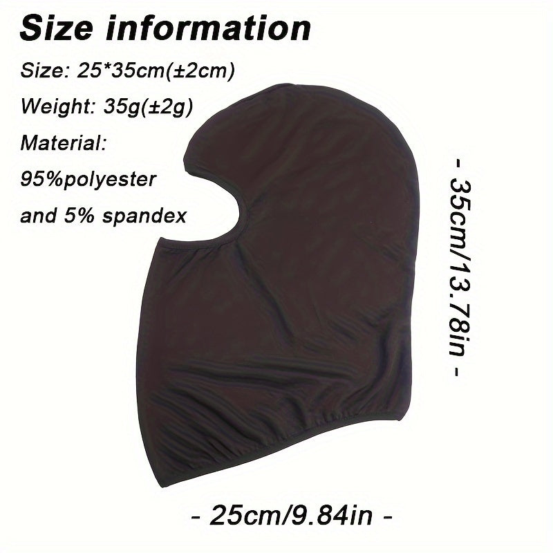 Breathable Balaclava Motorcycle Head Cover Full Face Mask Neck Gaiter