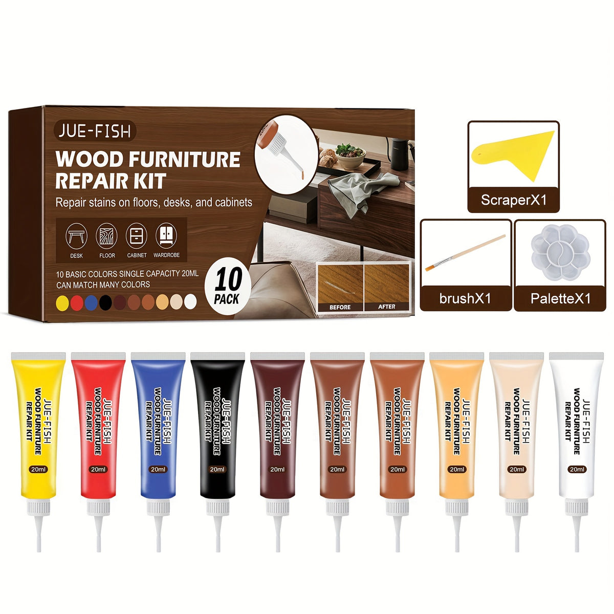 Wooden Furniture Repair Set - Cover Fade and Moisture