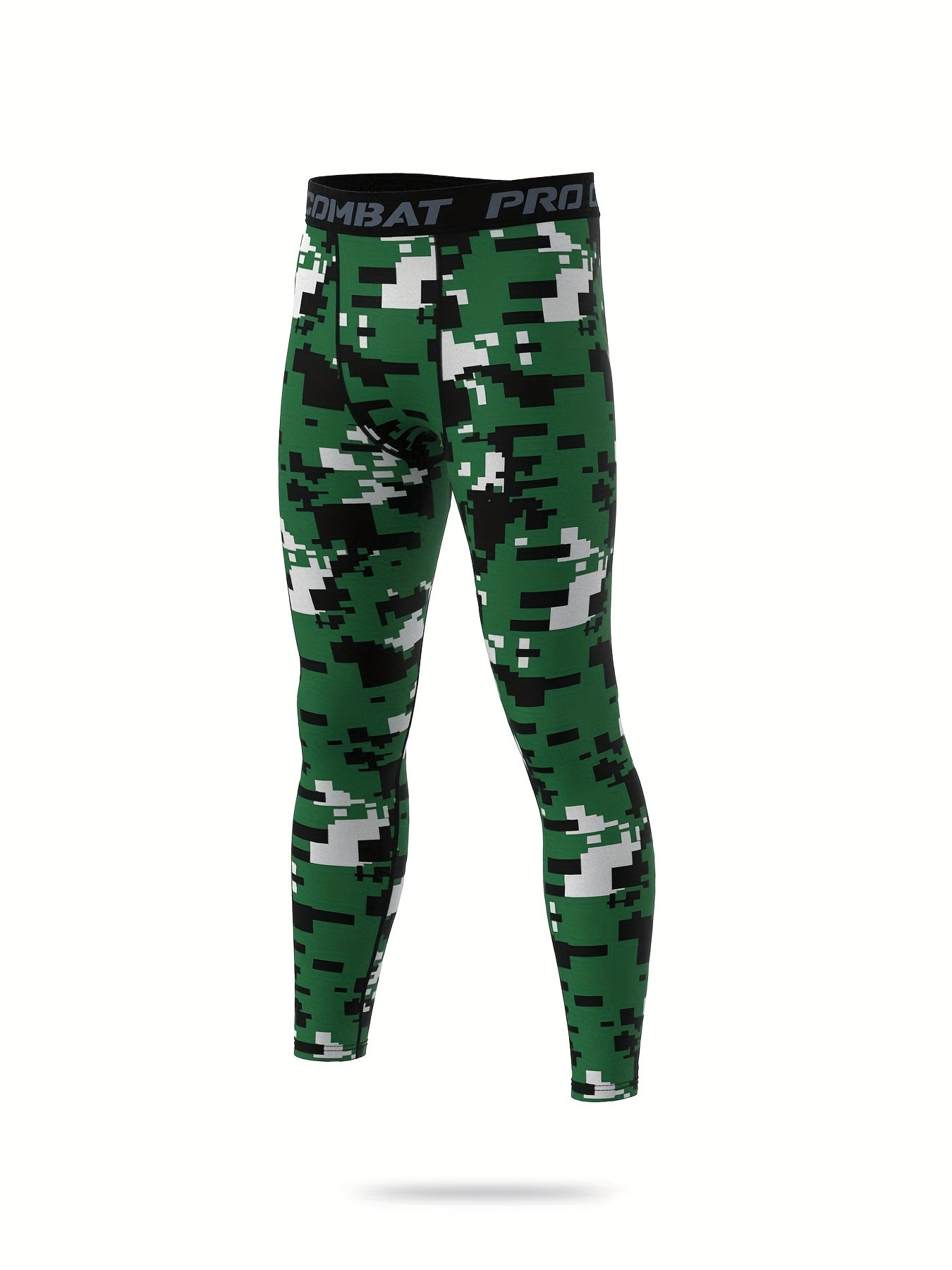 Men's Camouflage Pattern Bottom Leggings Quick Drying Sports Compression Pants