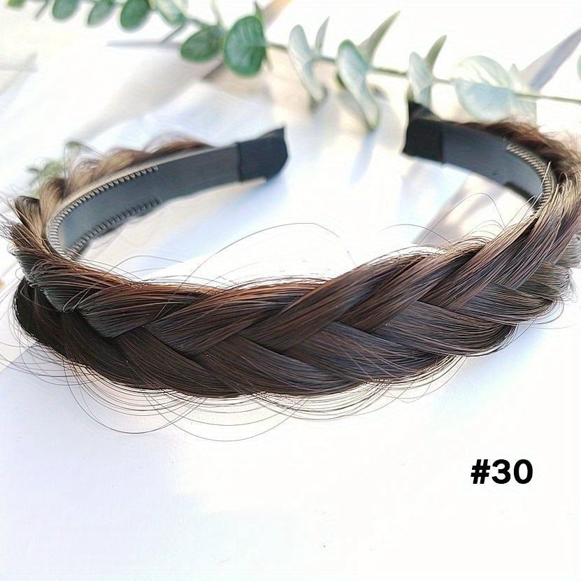 Braid Headband Synthetic Hair Plaited Headband Braid Wig Decor Hair Accessories
