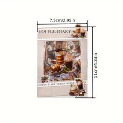 30pcs Coffee Diary Series PET Sticker Pack DIY Decoration Stickers