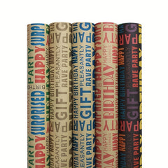 5pcs Christmas Wrapping Paper Birthday Arts Crafts Decorations