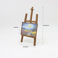 1/12 Scale Painting Display Stand with BJD Scene Mixed Colors