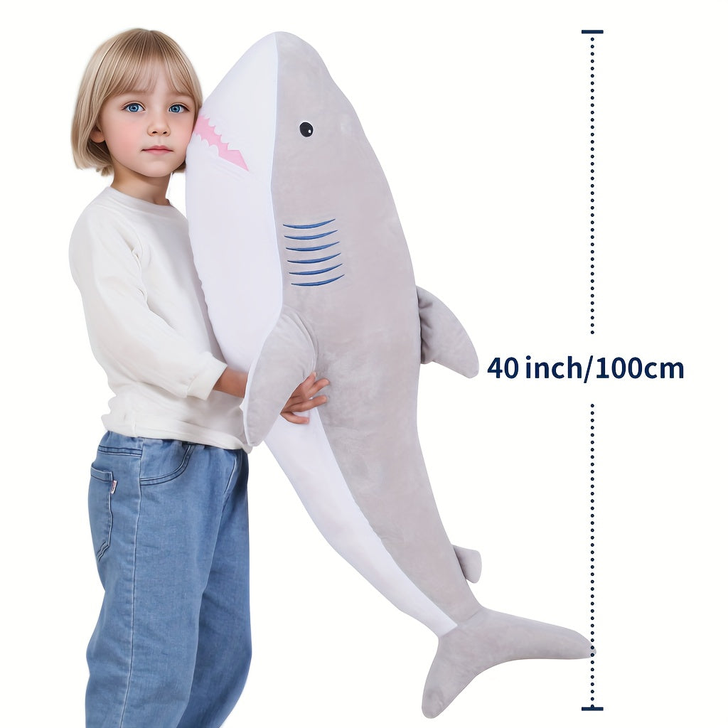 Jumbo Sea Shark Stuffed Animal - Gray Giant Plush