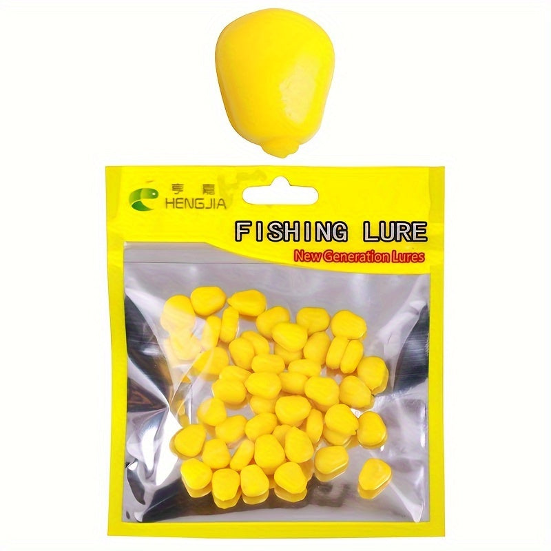 50pcs Bionic Soft Lure Sweet Corn Kernel Fishing Accessories