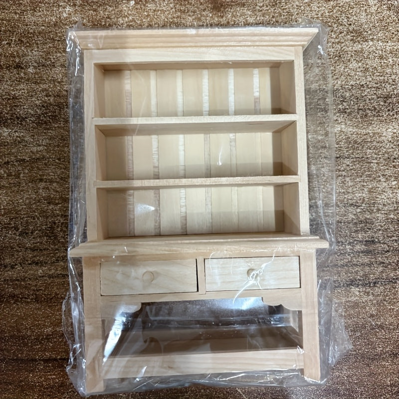 Dollhouse Wooden Furniture Display Shelf Bookcase Model