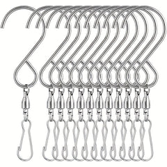 5pcs Stainless Steel Swivel Hooks for Hanging Wind Spinners/Bird Feeders