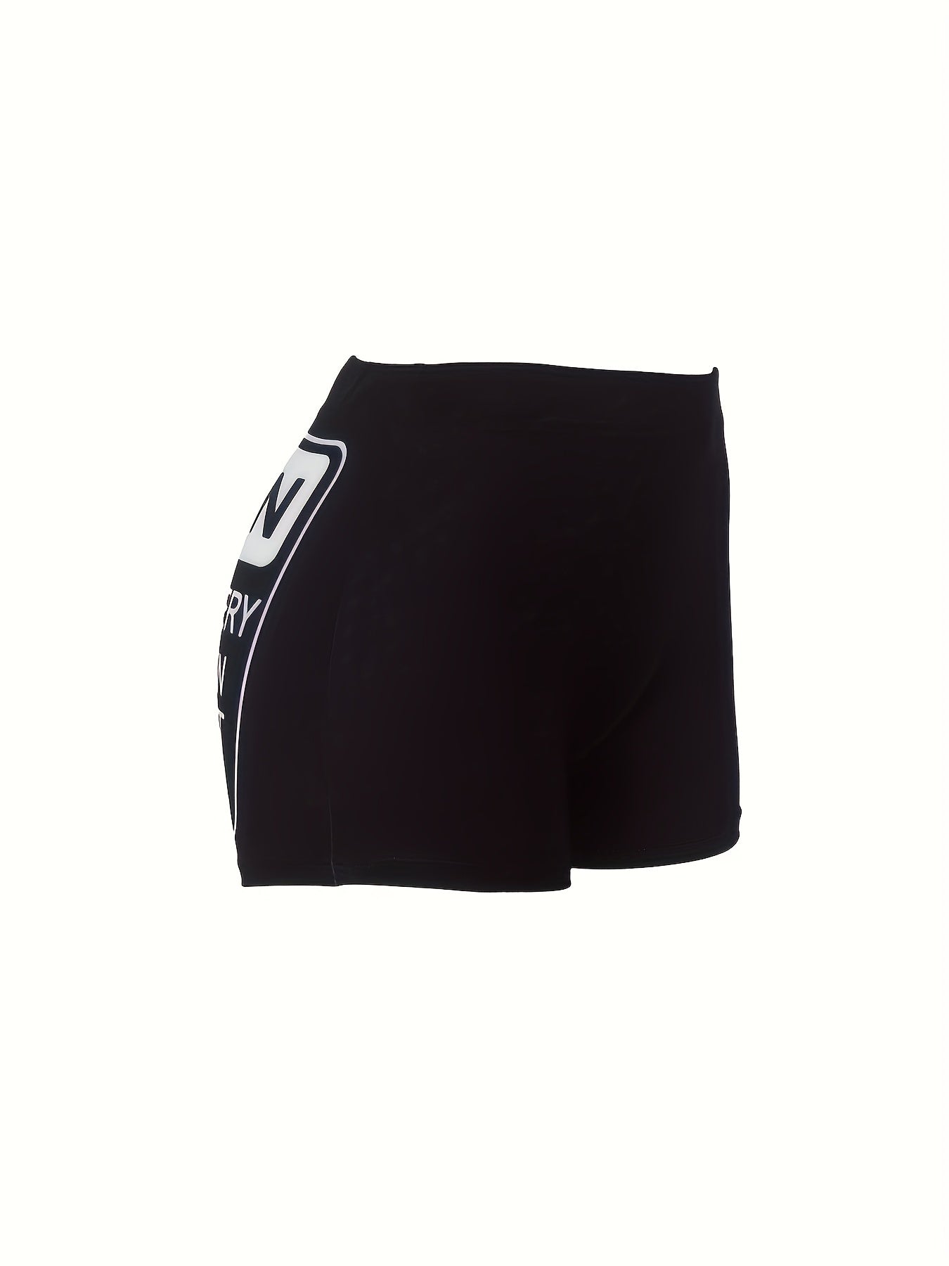 Funny Print High Rise Plus Size Sexy Shorts
