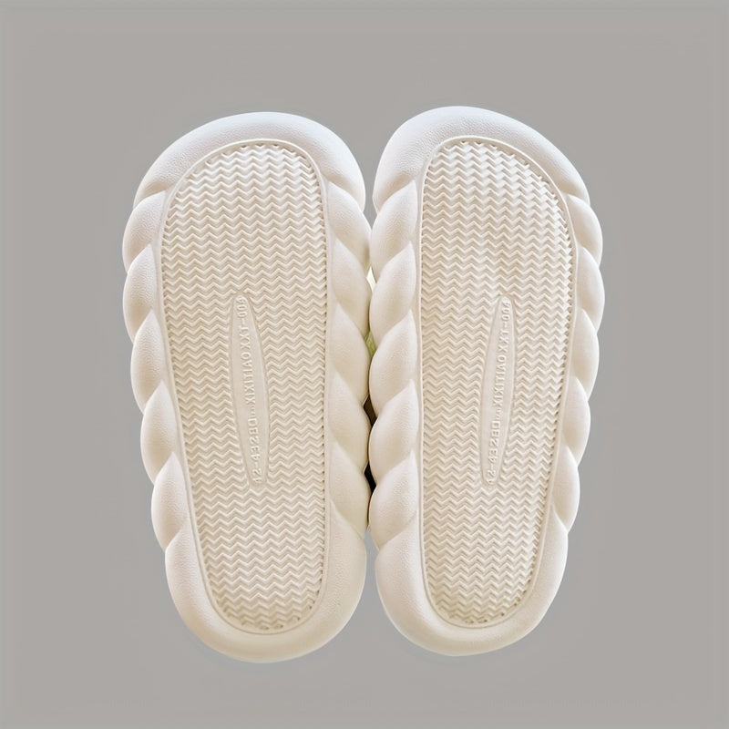 Men's Anti-Skid Frog Slides Open Back Slippers Elevator Shoes