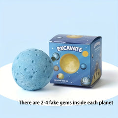 Space Gem Dig Kit Toy Planets with Glowing Crystals Educational Toy