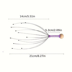Head Scalp Massager Head Scratching Massage Claws Octopus Head Massager