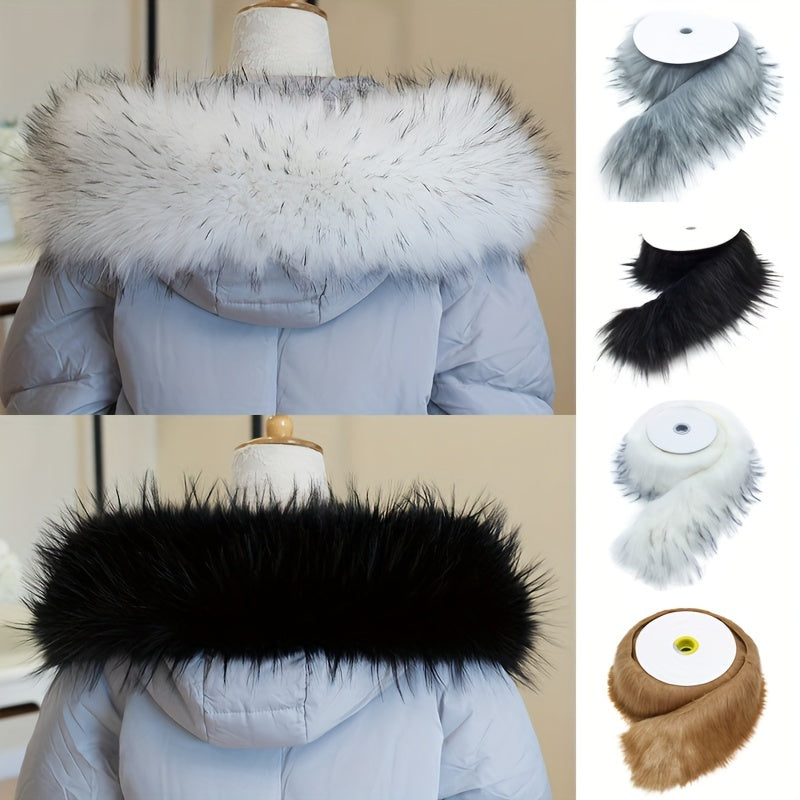 Faux Fur Fox Raccoon Collar Christmas Tree Strip