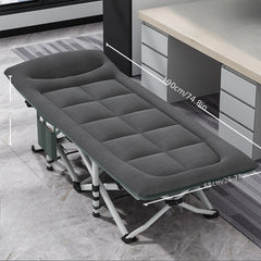 Outdoor Folding Bed Cushioned Folding Bed For Office Nap Camping