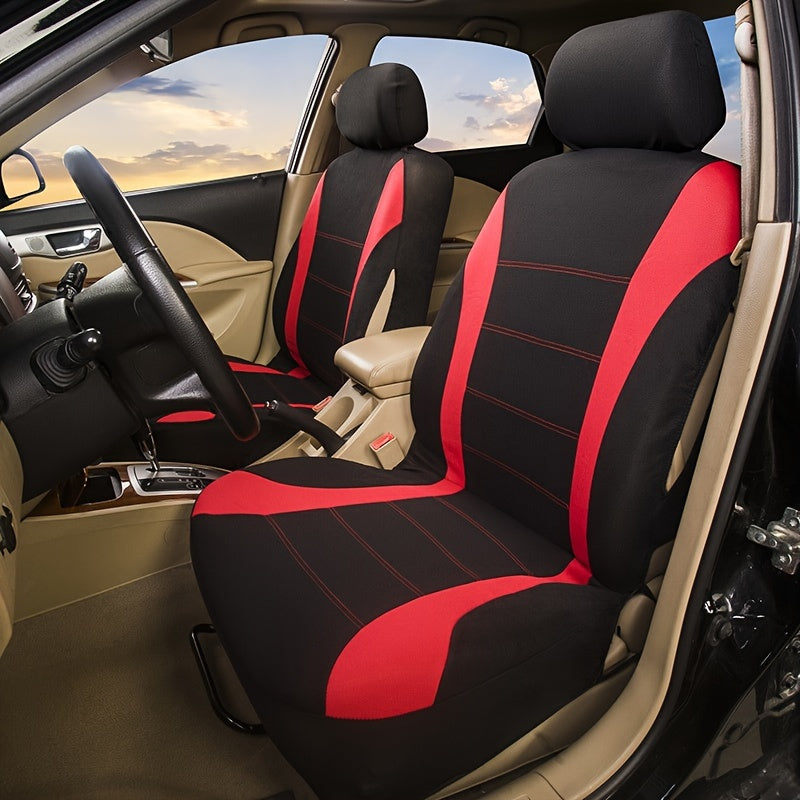 9pcs Mesh Cloth Car Front Seat Cover Set Universal Full Coverage for Car SUV