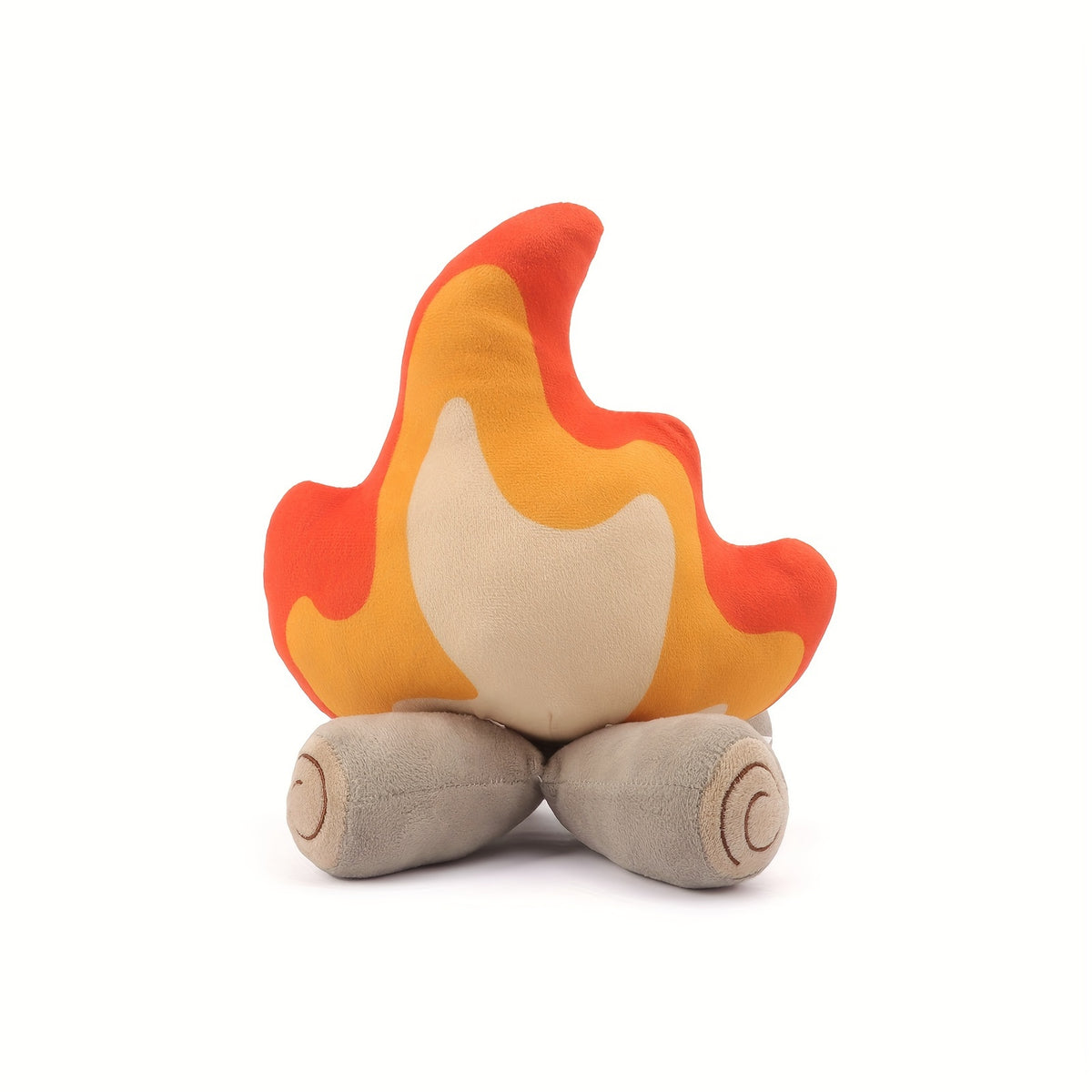 11 Fire Pile Plush Toy Soft Cozy Throw Pillow in Red & Gray